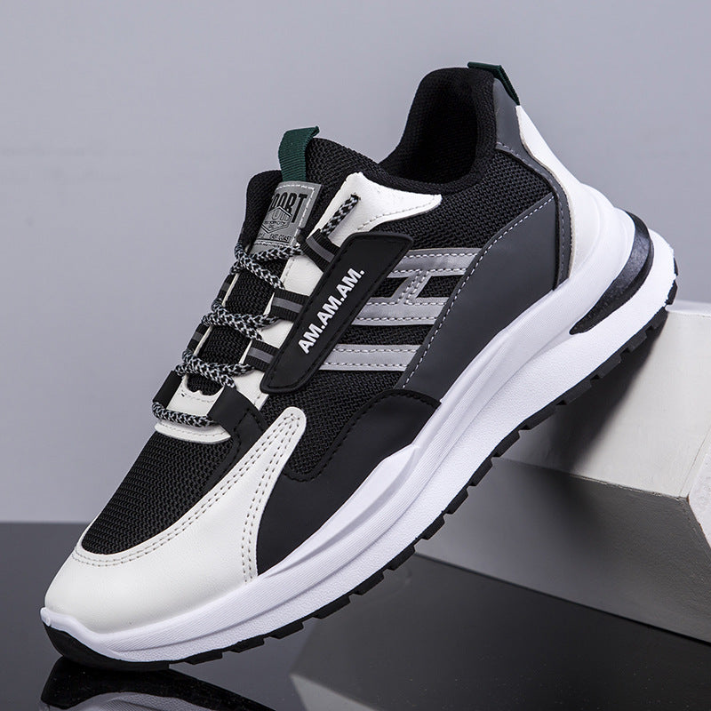 Sneakers Hommes Tissage Volant Mesh Surface Respirant Chaussures de Running de Loisirs