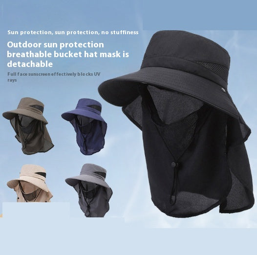 Chapeau Homme d'ombre solaire Chapeau Pêcheur Big Brim Chapeau de pêche résistant au soleil