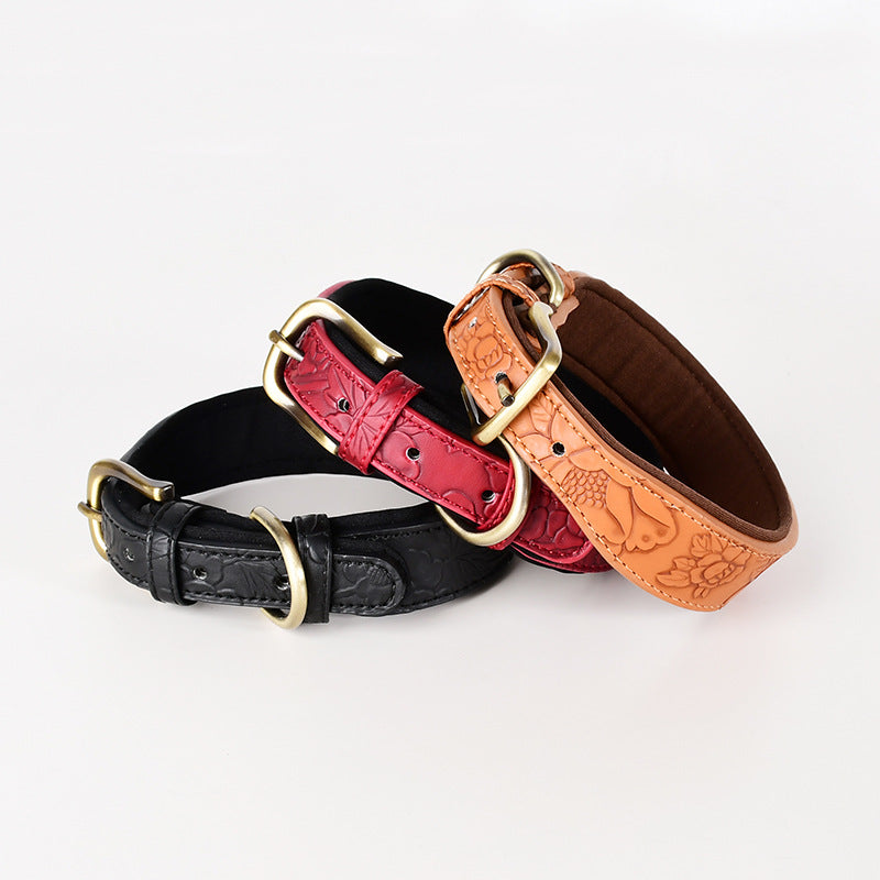 Accessoires pour animaux de compagnie Collier de chien en cuir