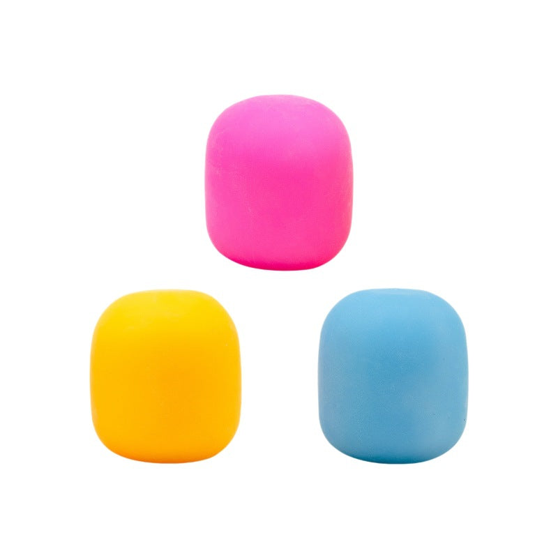 Cylindrical color-changing squeeze toy