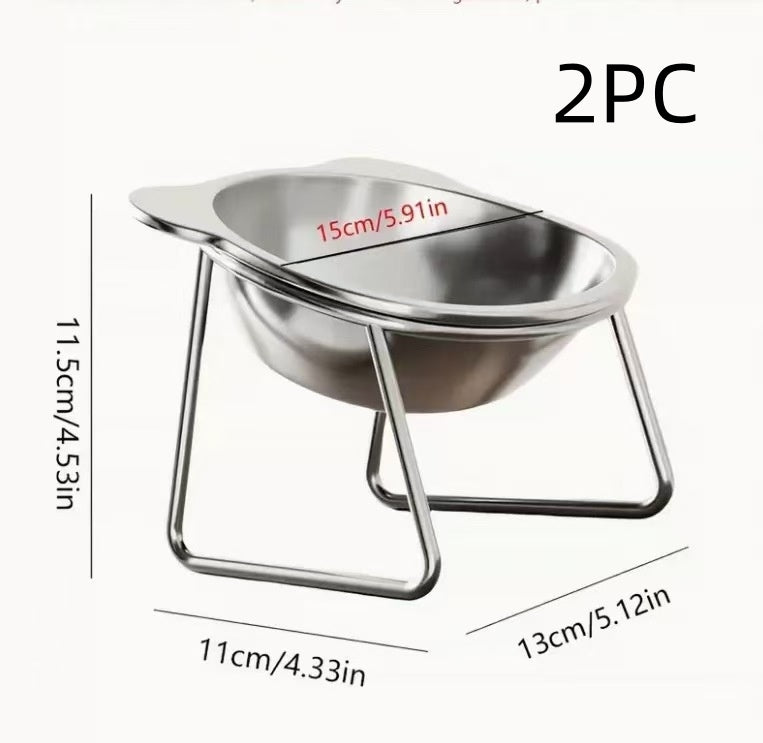 304 En acier inoxydable Pet Water and Food Bowl