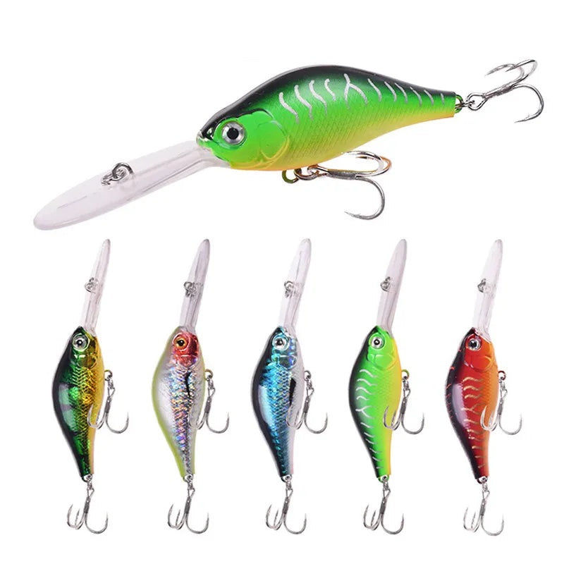 Floating Rock Little Fat Man Deep Diving Long Tongue Board Mino Lure