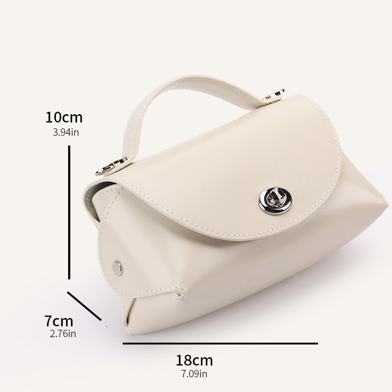 Retro-style Elégant cuir véritable et sac de corps croisé