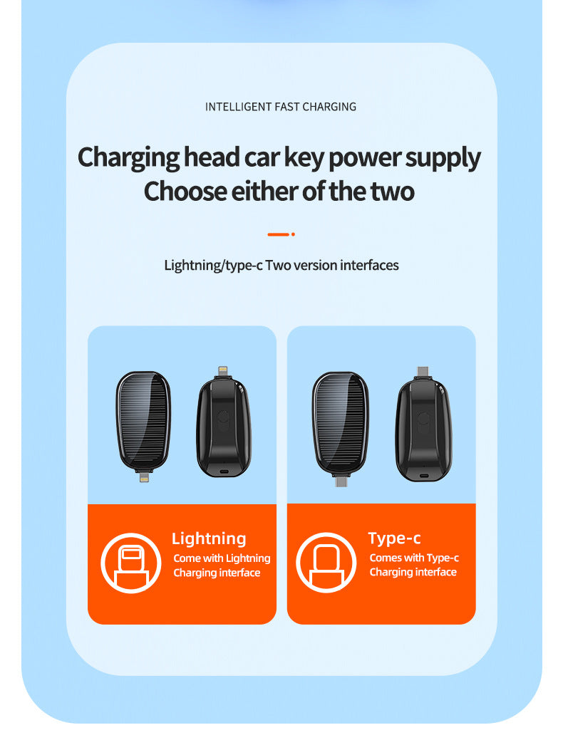 Mini Unité de recharge solaire d'urgence Alimentation sans fil portable