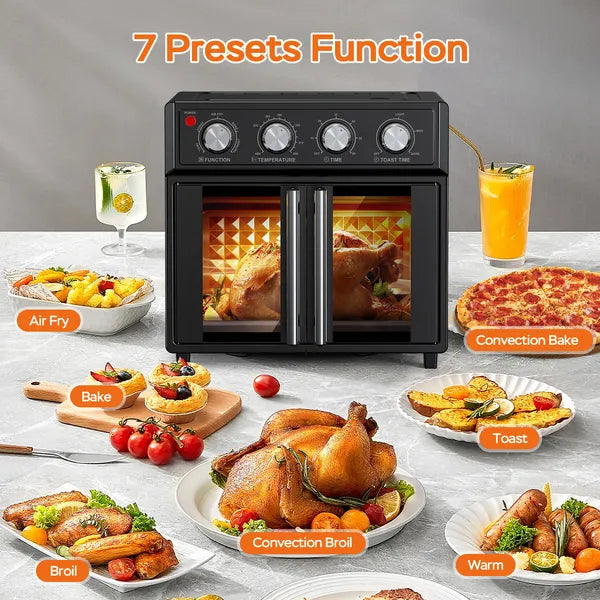 PlumChef 29.5 Quart Extra Large 6 tranches Air Fryer Convection Grille-pain Four