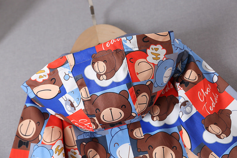 Garçons et filles Style coréen Trendy petites et moyennes vestes pour enfants
