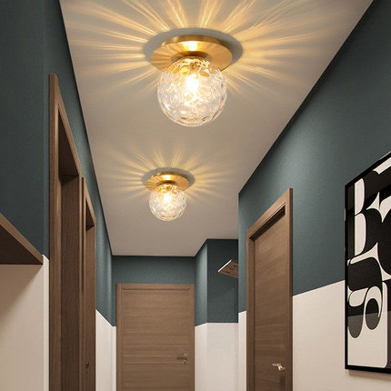 Lumière murale en verre décoratif créatif
