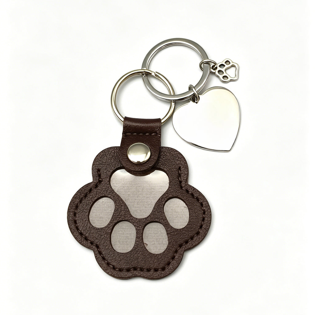 Pendentif de porte-clés photo d'animal sculpté