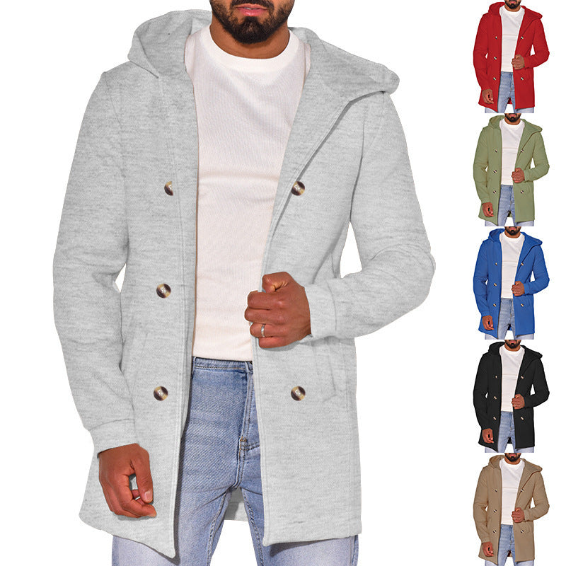 Manteau polyvalent en laine pour hommes