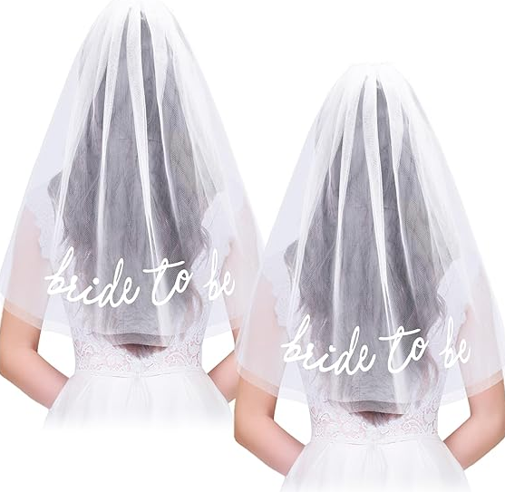 Mariée pour être brodée Veil Bachelorette Party BachParty Accessory Mariée pour être bandeau W