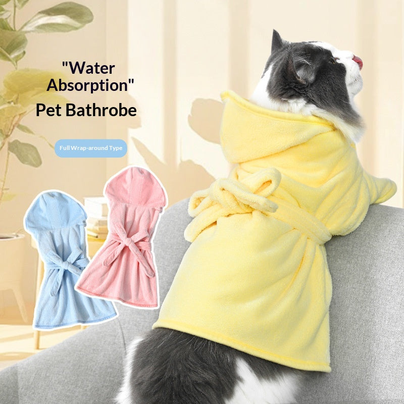 Serviette de bain pour animaux de compagnie - Serviette de chien en microfibre très absorbante pour le séchage des chats et des chiens - Soft Qui