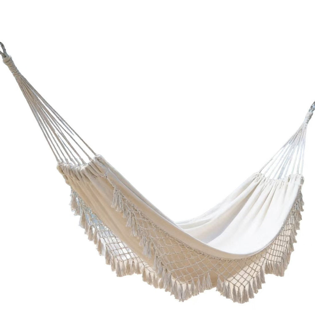 Hamac de plage double extérieur et intérieur pour le camping et les aventures de plein air