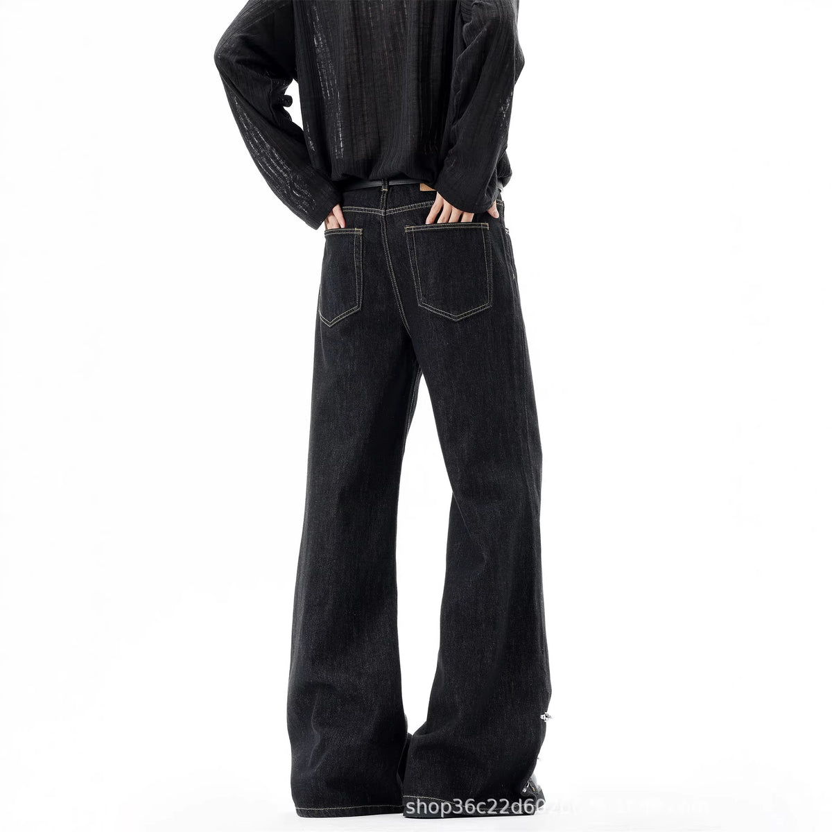 Pantalons de denim cru vintage de style américain haut de gamme