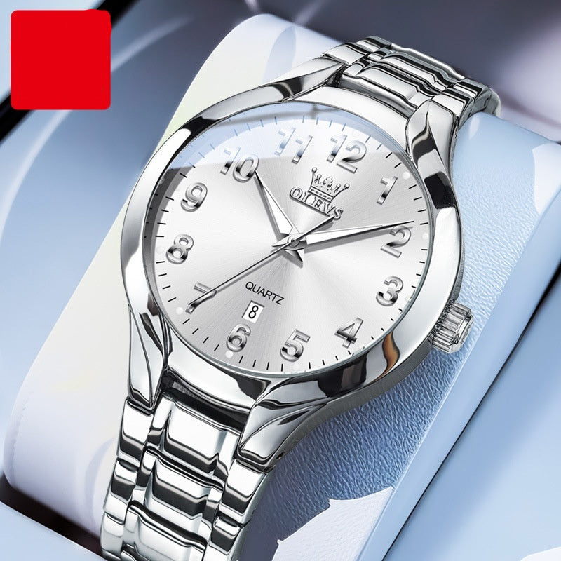 Mode polyvalente pour hommes Montre à quartz à cadran tridimensionnel