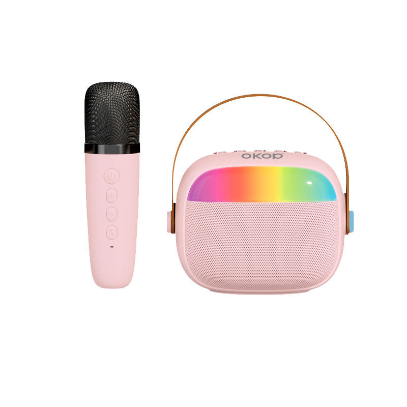 KP-K08 Haut-parleur Bluetooth Karaoke En stock Caractéristiques RGB Éclairage ambiant Longue durée de vie de la batterie