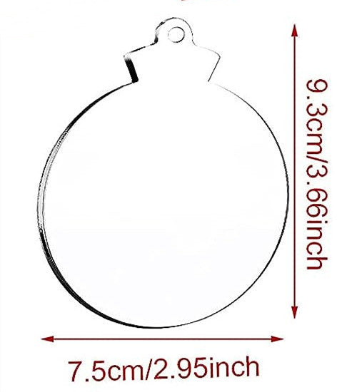 Ornement suspendu de Noël acrylique