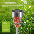 6Packs Solar Garden Lights Outdoor Solar Pathway Lights IP44 Landscape Lig résistant à l'eau