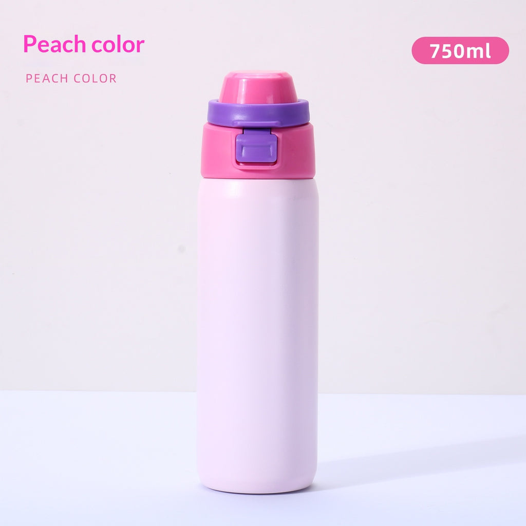 304 Stainless Steel Dual-Use Sports Water Bottle