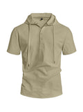 Chemise en lin manches courtes pour hommes