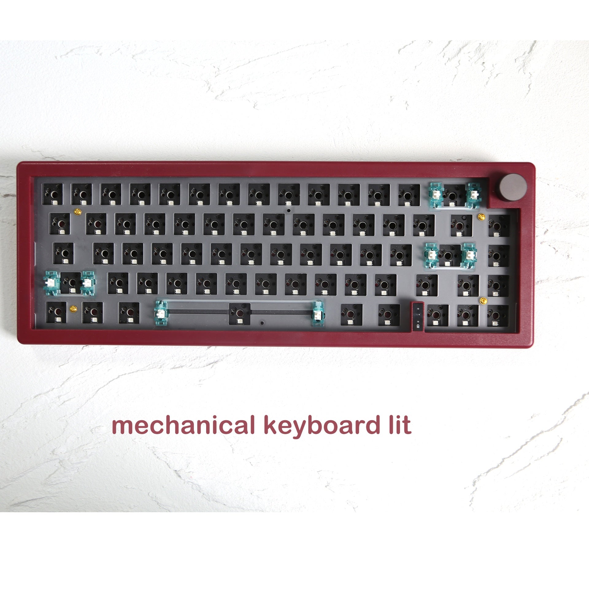 Bricolage personnalisé trois modèles avec prise de support de Knob RGB Kit de clavier mécanique rétroéclairé