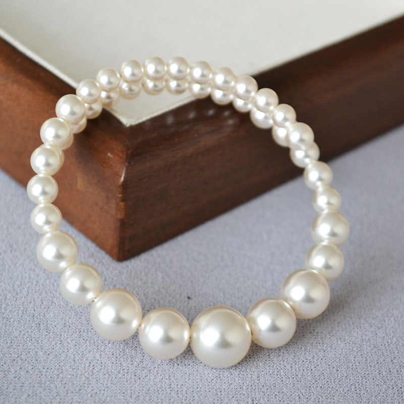 Bracelet de mode en perles graduées pour femmes élégantes