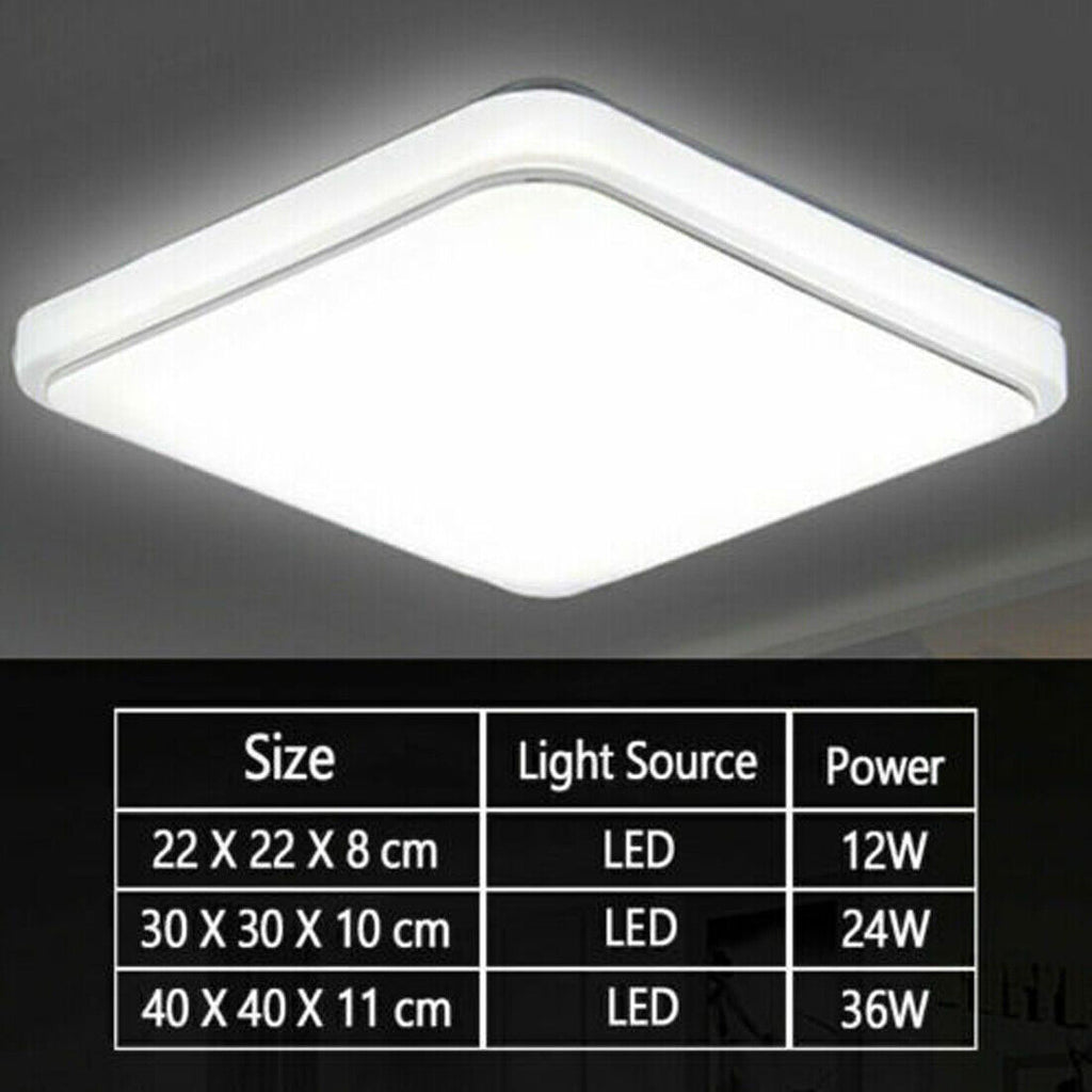 Lampe de plafond carrée 36W