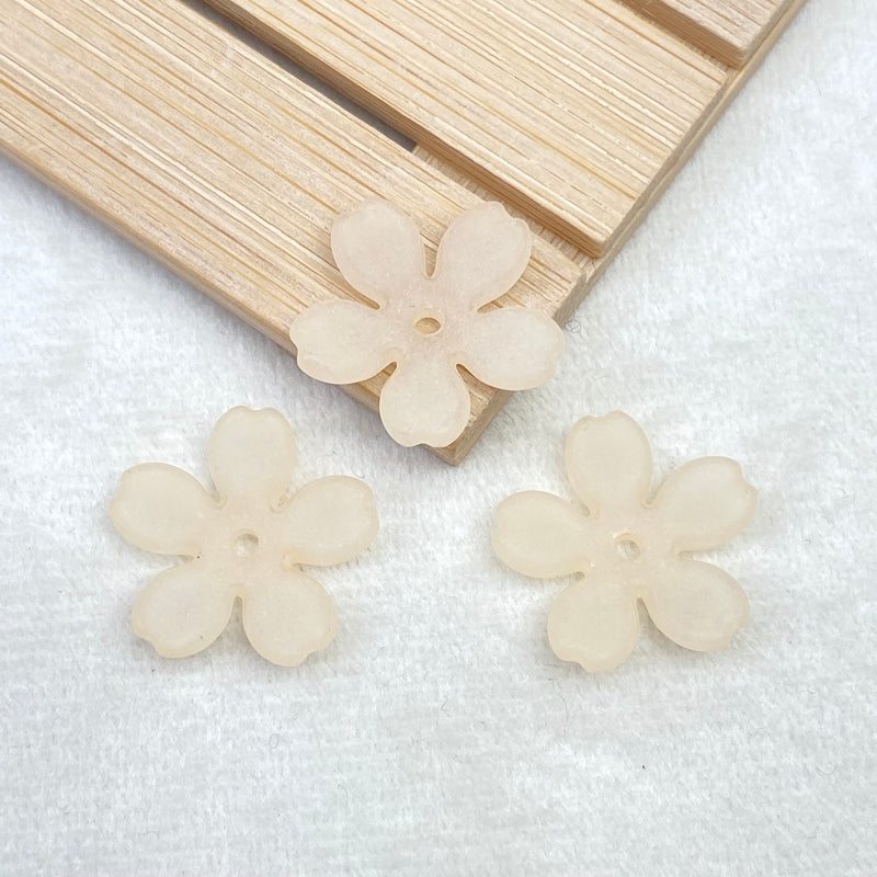 Perles 5-Petal Acrylique Matte