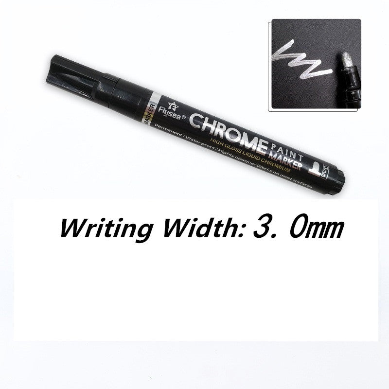 Pen miroir de peinture réfléchissant métal stylo chromé
