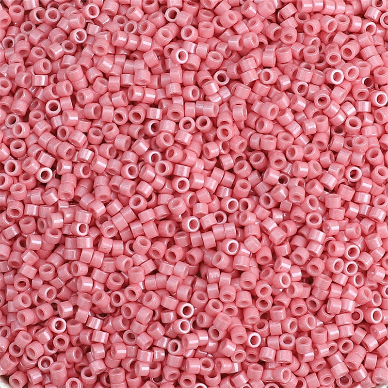 Perles rondes de graines de verre peintes à l'huile