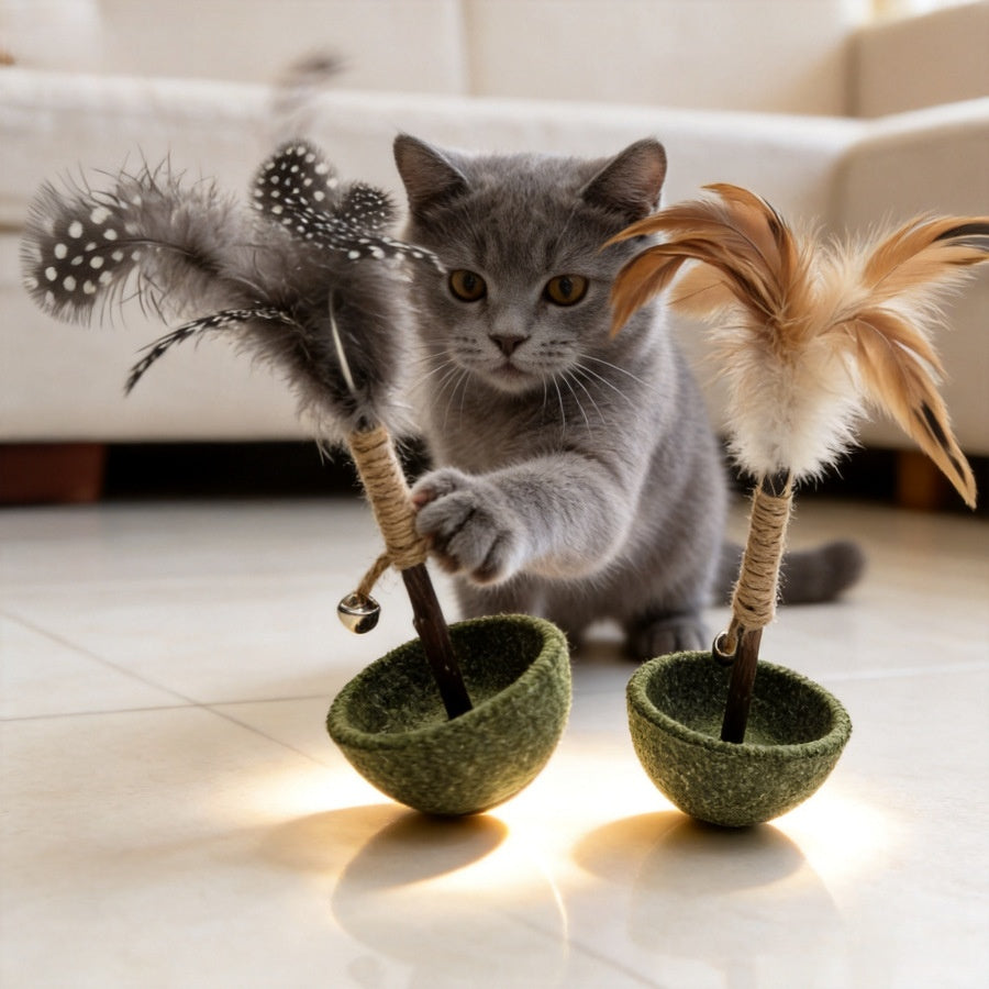 Jouet Roly-poly de chat Un Gadget auto-amusant