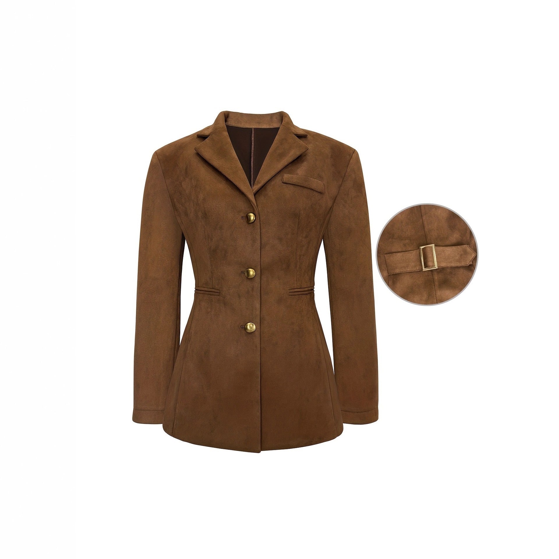 Manteau à manches longues à bouton français