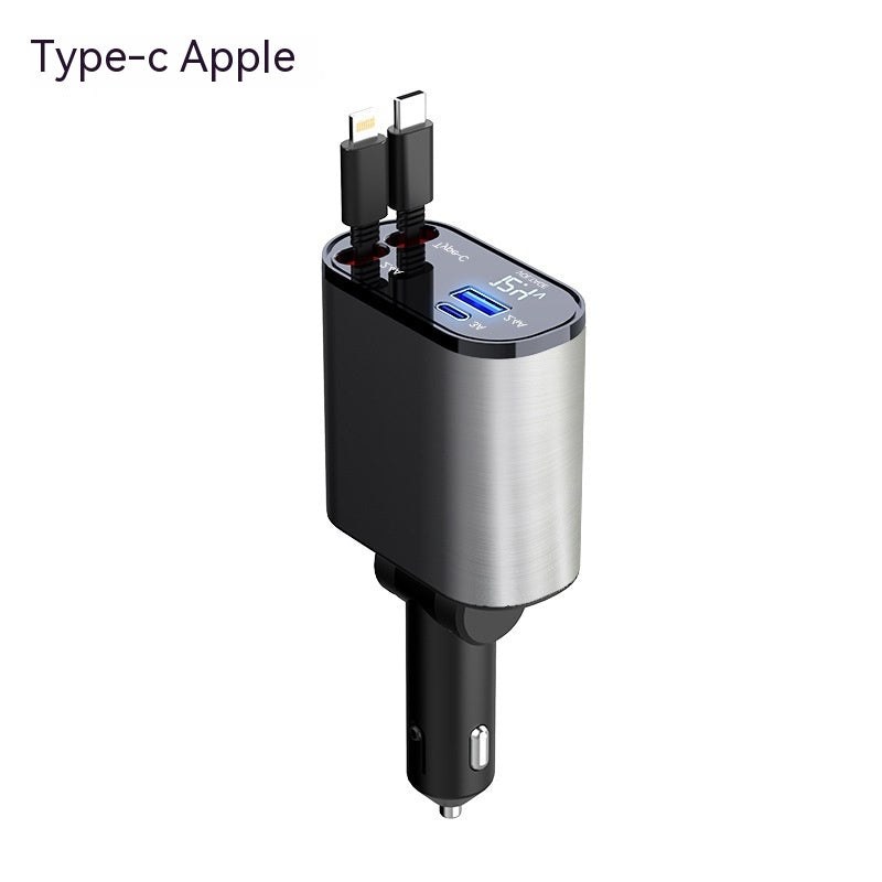 Affichage numérique Chargeur Adaptateur USB Cigarette Lighter One to Four