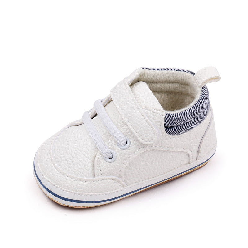 Chaussures mode en cuir PU de première marche pour bébés
