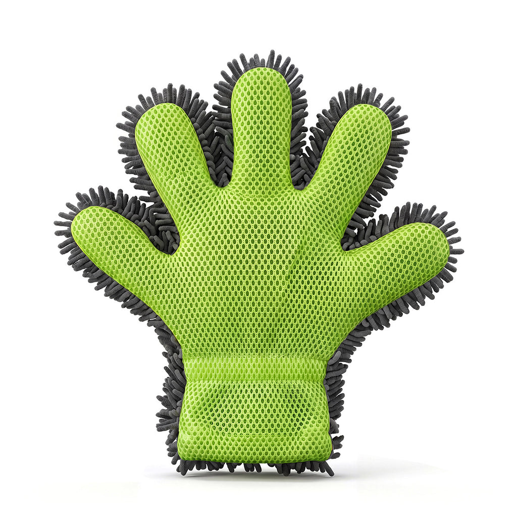 Gants de lavage de voiture à 5 doigts de Chenille épais