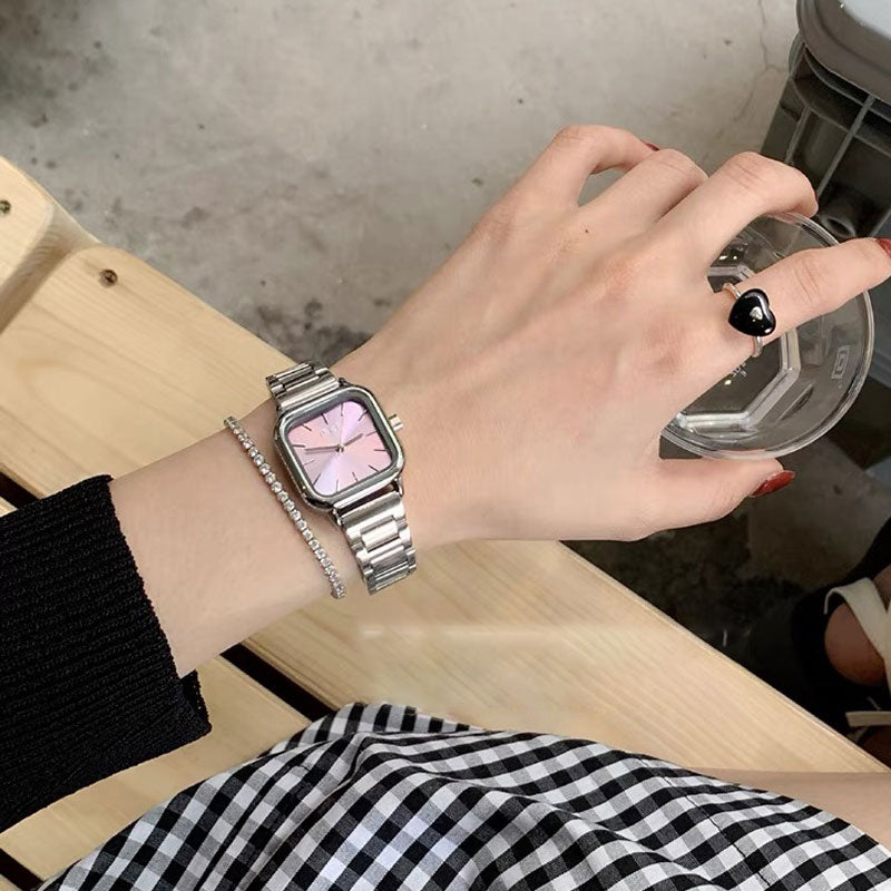 Style cool All-matching Graceful Retro Haute Sens de la mode montre simple Quartz