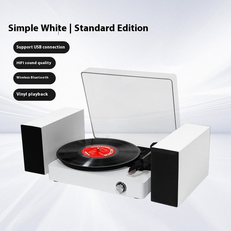 Ornements de rétro-rétro Bluetooth intégré lecteur d'enregistrement de vinyle