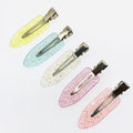 Japonais et coréen Handmade Hair Clips Ins Style Transparent Glitter Girl Seamless Diy Cr