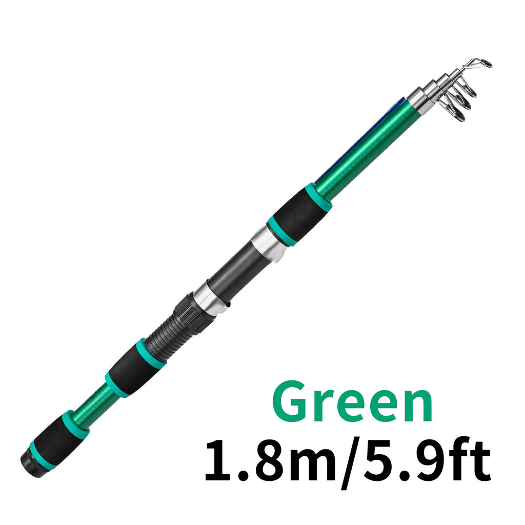 Tige télescopique de lure pour enfants Section courte en verre Acier Pack dur Snakehead Rod Lancer 18