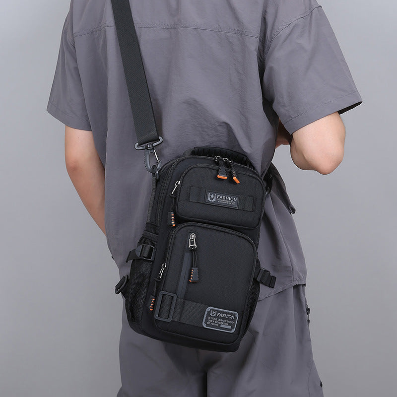 Sac de poitrine pour hommes Grande capacité personnalisée Trendy Portable Epaule