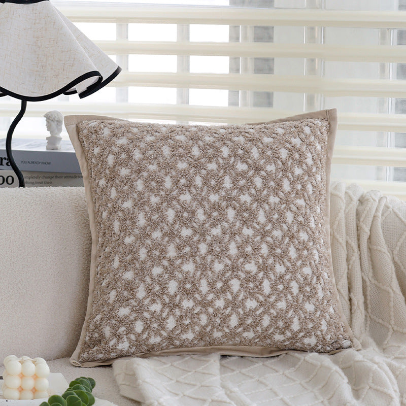 Couverture d'oreiller en peluche haut de gamme pour l'hiver