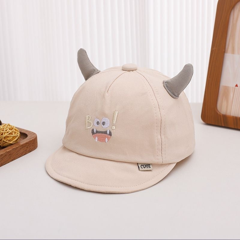 Summer Baby 3D Monster Horned Boo Monster Mignon Expression brodée Soft Mignon enfant' Styl