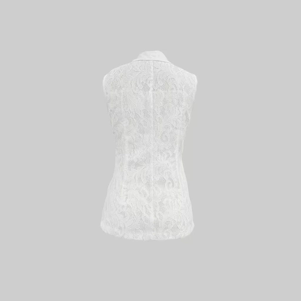 Cintre à tête unique Costume d'affaires sans manches