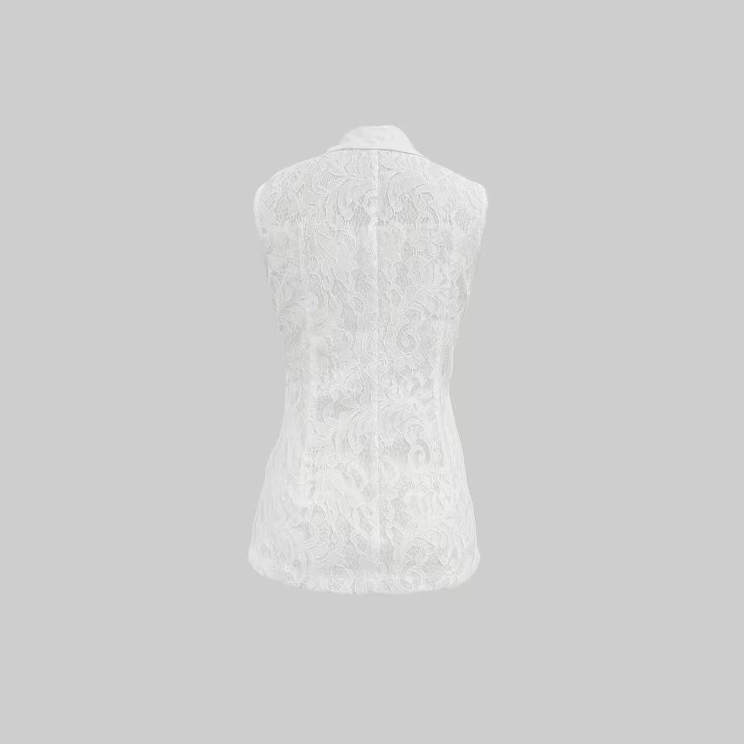 Cintre à tête unique Costume d'affaires sans manches