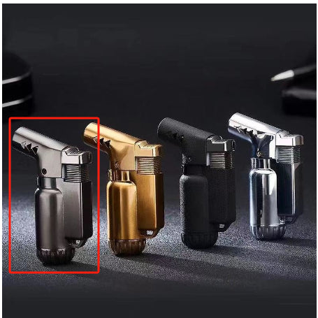 HB805-1 Elbow plein métal droit Punching Windproof Lighter