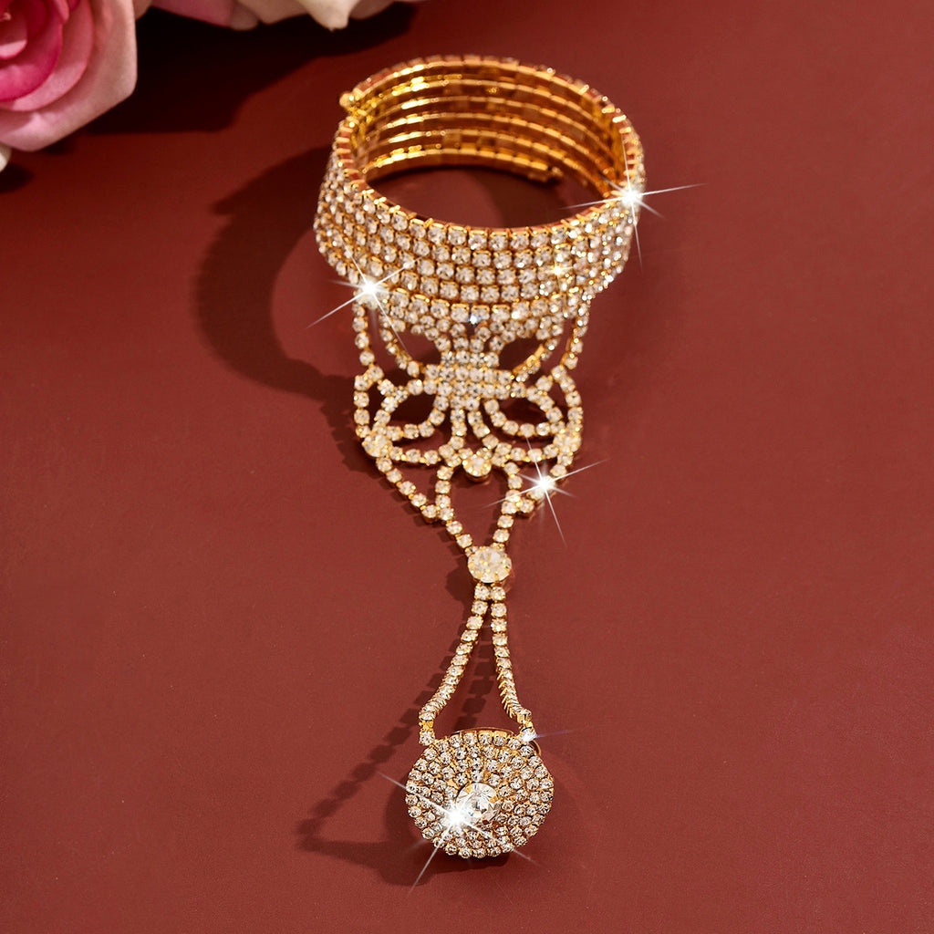 Bracelet élastique avec plusieurs couches de Strass amis Eco