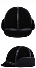 Chapeau d'hiver en cuir casual pour hommes