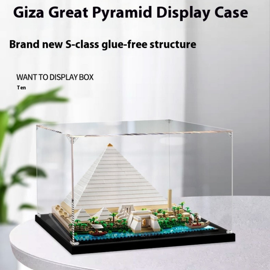 Egypte Khufgiza Grande Pyramide boîte d'affichage acrylique Boîte de stockage transparente faite à la main