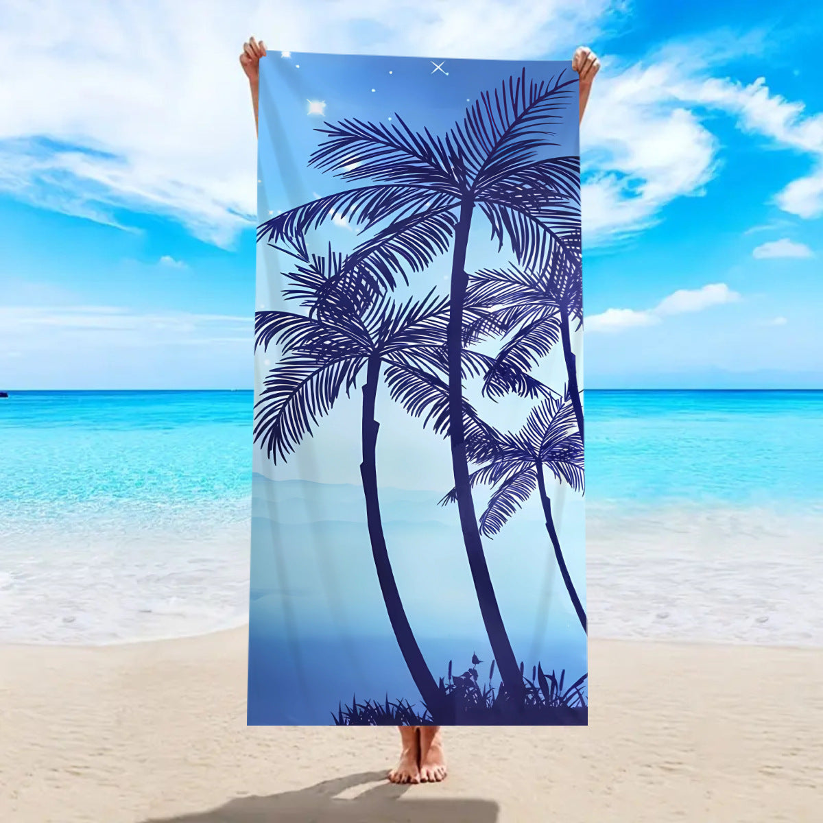 Serviette de bain de plage Microfibre à séchage rapide Velvet double face