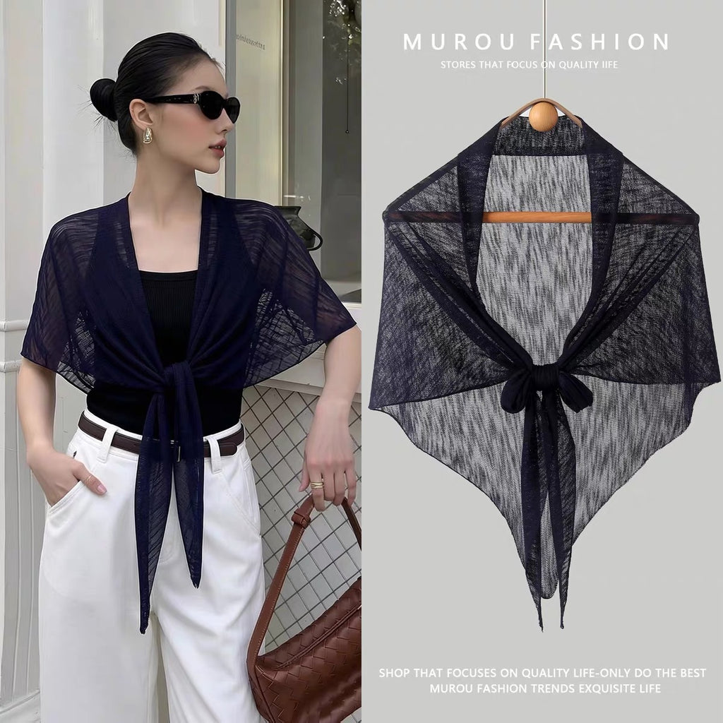 Écharpe en tricotée d'été par le soleil Cheongsam Châle