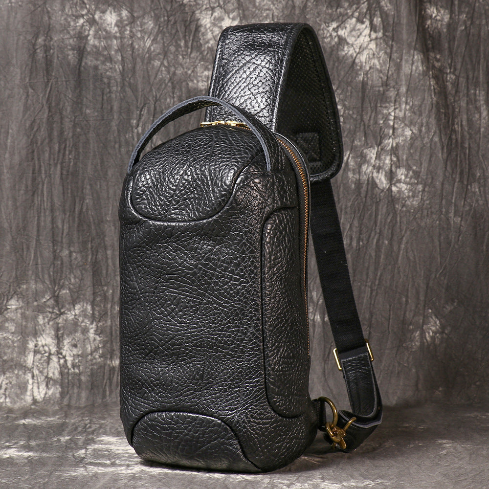 Sac de poitrine en cuir pour hommes